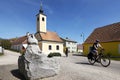 Cycling in Schenkenbrunn, Wachau, Niederosterreich, Austria