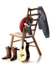 A Young Cowboy's Gear Royalty Free Stock Photo