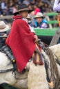 Young cowboy sitting in saddle