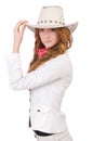Young cowgirl Royalty Free Stock Photo