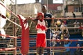Cuban boxer kid training in Havana, Cuba Royalty Free Stock Photo