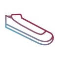 young culture shoe isolated icon