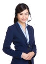 Young customer service girl Royalty Free Stock Photo