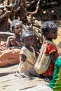 Young and Cute African Children in the Traditional Konso Tribal Village