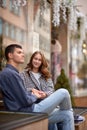 TEEN COUPLE LOVE STORY. Whispers of Love in German Splendor. Exploring German History with Love. Autumn Love Affair in Royalty Free Stock Photo