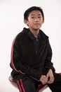 Young cute pre-teen asian boy