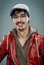 Young Cute Young Man with a Beret Royalty Free Stock Photo