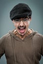 Young Cute Young Man with a Beret Royalty Free Stock Photo