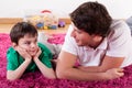 Young dad and son Royalty Free Stock Photo