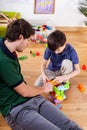 Young dad with son Royalty Free Stock Photo