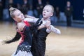 Young Dance Couple Performing European Program