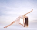 Young dancer in art ballet figure Royalty Free Stock Photo