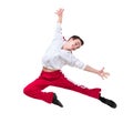 Young dancer jumping Royalty Free Stock Photo