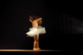 Young dancer with motion blurred