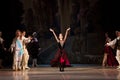 Young dancers ballerinas in class classical dance, ballet