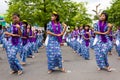 Young Dancers at Water Festival 2012 in Myanmar Royalty Free Stock Photo