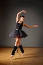 Young dancing ballerina