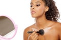 Decolletage - highlighter apply