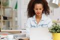 Young designer sitting at desk