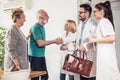 Young doctor during home visit senior people Royalty Free Stock Photo