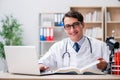 The young doctor studying medical education Royalty Free Stock Photo