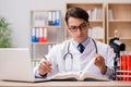 The young doctor studying medical education Royalty Free Stock Photo