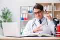 The young doctor studying medical education Royalty Free Stock Photo