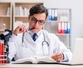 Young doctor studying medical education Royalty Free Stock Photo