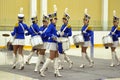 Young drummer girls