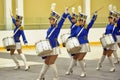 Young drummer girls