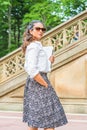 Young East Indian American Woman traveling, working in New York