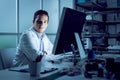 Young engineer working at desk Royalty Free Stock Photo