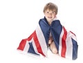 Young England football fan Royalty Free Stock Photo