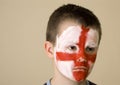 Young English team fan.