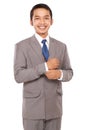 The young entrepreneurs were justified buttoned shirt Royalty Free Stock Photo