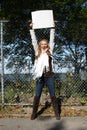 Young environmentalist girl Royalty Free Stock Photo