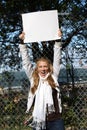 Young environmentalist girl Royalty Free Stock Photo
