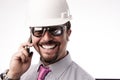 Young executive engineer on the phone Royalty Free Stock Photo