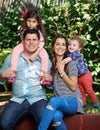 Young family of four Royalty Free Stock Photo