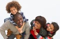 Young Family Relaxing On Beach Camping Holiday Royalty Free Stock Photo