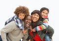 Young Family Relaxing On Beach Camping Holiday Royalty Free Stock Photo