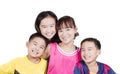 Young family smiling together Royalty Free Stock Photo