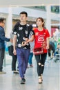 Young fashionable couple at Livat Shopping Mall, Beijing, China