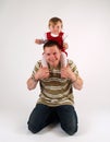 Young father with his addorable daughter Royalty Free Stock Photo