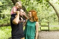 Young father and mother with their cute little daughter Royalty Free Stock Photo