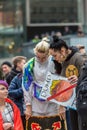 Young female activists. Royalty Free Stock Photo