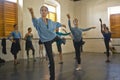 Young female ballerinas at Pro Danza Ballet dance studio and school, Cuba