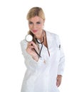 Female blonde doctor Royalty Free Stock Photo