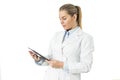 Young female doctor using digital tablet Royalty Free Stock Photo
