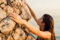 Female climber Royalty Free Stock Photo